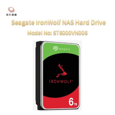 Le disque dur Seagate IronWolf® de stockage connecté au réseau (NAS) numéro de modèle: ST6000VN006