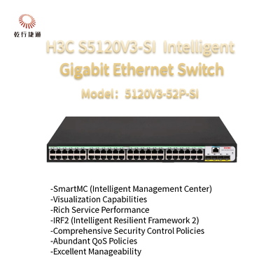 Commutateur Ethernet Gigabit intelligent vert H3C S5120V3-SI S5120V3-52P-SI