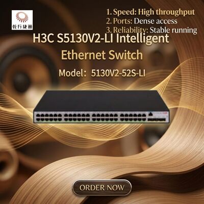 S5130V2-52S-LI H3C S5130V2-LI Green Intelligent Gigabit Ethernet Switch