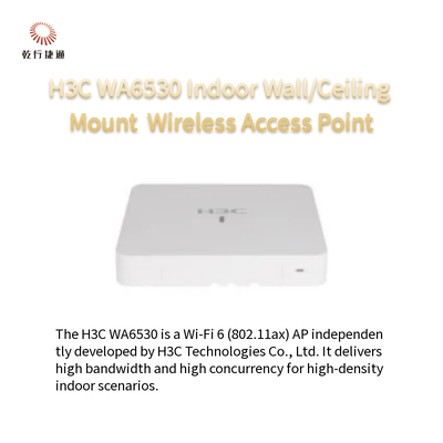 Point d'accès sans fil Wi-Fi 6 (802.11ax) intérieur mural/plafond H3C WA6530