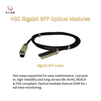 Modules optiques SFP Gigabit H3C Faible consommation d'énergie et SFP-GE-LX-SM1310-S échangeable à chaud