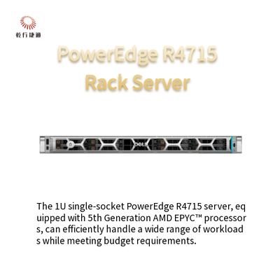 PowerEdge R4715 Serveur à prise unique 1U Propulsé par des processeurs AMD EPYC de 5e génération