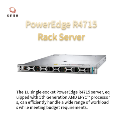 PowerEdge R4715 Serveur à prise unique 1U Propulsé par des processeurs AMD EPYC de 5e génération