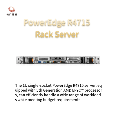 PowerEdge R4715 Serveur à prise unique 1U Propulsé par des processeurs AMD EPYC de 5e génération