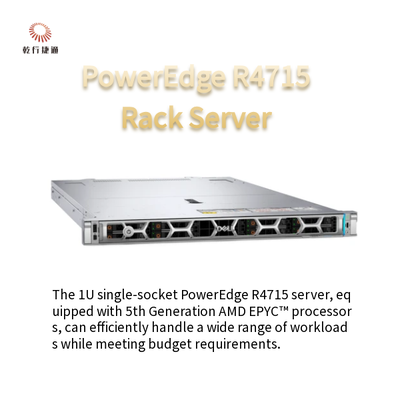 PowerEdge R4715 Serveur à prise unique 1U Propulsé par des processeurs AMD EPYC de 5e génération