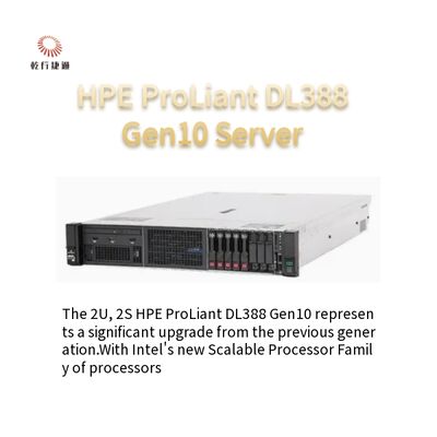 Serveur informatique d'entreprise à l'épreuve du temps HPE DL388 Gen10 Rack Server