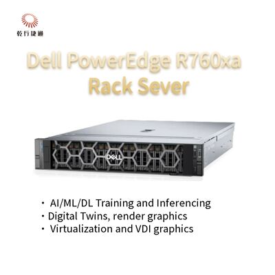 Serveur haute performance pour des charges de travail lourdes PowerEdge R760xa Système de serveur rack en stock