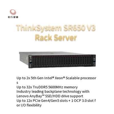 Serveur 2U ThinkSystem SR650 V3 de Lenovo | Prend en charge plusieurs systèmes d'exploitation